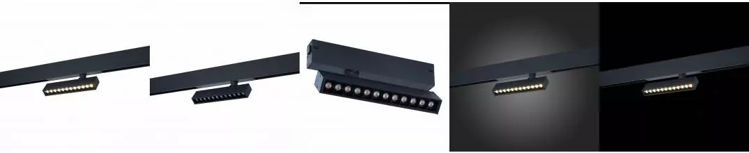 ST656.496.09 Светильник трек. SMART Черный LED 1*9W 2700K-6000K 700Lm Ra>90 24 IP20 L220xW25xH105 220V