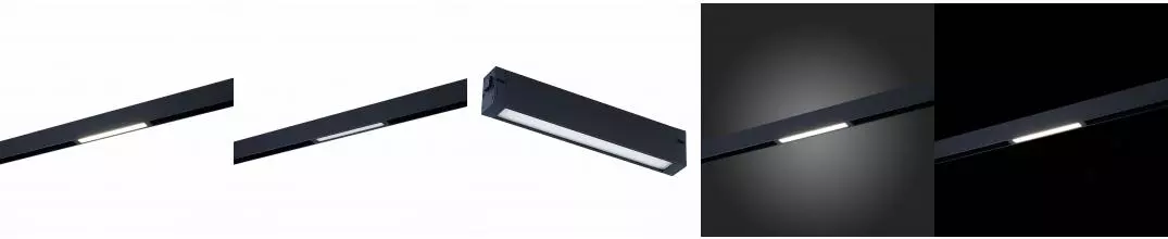 ST657.496.09 Светильник трек. SMART Черный LED 1*9W 2700K-6000K 700Lm Ra>90 120 IP20 L220xW25xH41 220V