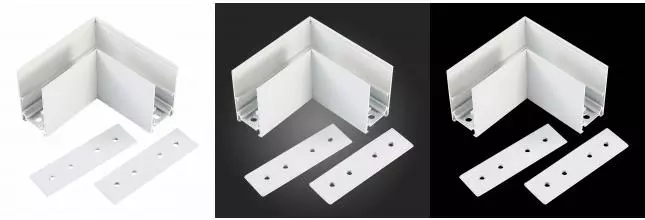 ST007.519.00 Угол-соединитель для подвесного / накладного магнитного шинопровода  ST-Luce Белый