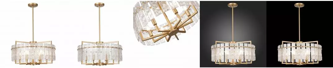 SL1632.203.06 Люстра подвесная ST-Luce Шампань/Прозрачный E14 6*60W SL1632.203.06 Люстра подвесная ST-Luce Шампань/Прозрачный E14 6*60W