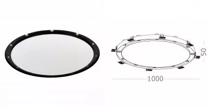 ST706.448.60 Светильник встр. Белый LED 12*5W 4000K 5 400Lm Ra>90 38° IP20 D1 000xH50 220-240V