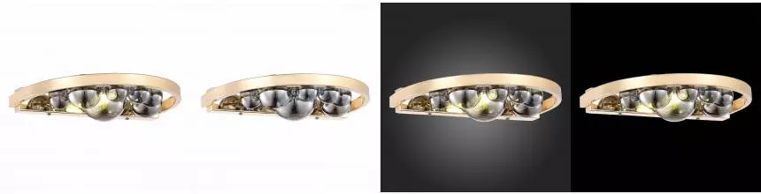 SL1510.201.01 Бра ST-Luce Французское золото/Дымчатый G9 1*5W