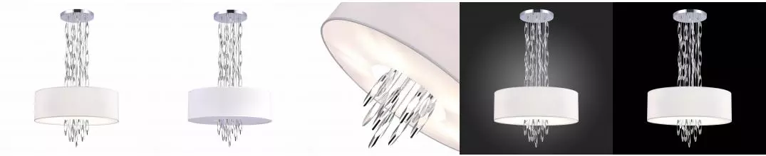 SL1353.103.05 Люстра подвесная ST-Luce Хром/Белый E14 5*60W