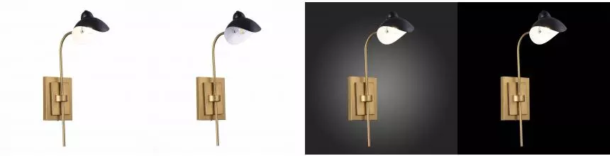 SL1801.301.01 Бра ST-Luce Античная бронза/Чёрный E14 1*60W