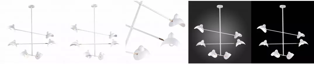 SL1801.503.06 Люстра подвесная ST-Luce Белый/Белый E14 6*60W