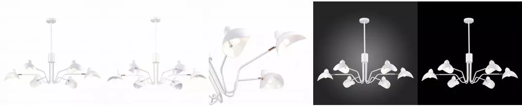 SL1801.513.06 Люстра подвесная ST-Luce Белый/Белый E14 6*60W