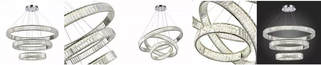 SL1622.103.03 Люстра подвесная ST-Luce Хром/Прозрачный LED 1*122W 4000K