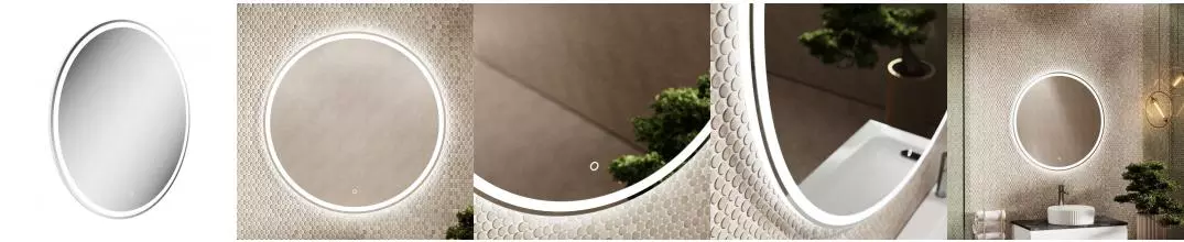 Зеркало «Sancos» Bella Led D 80 с подсветкой Зеркало «Sancos» Bella Led D 80 с подсветкой