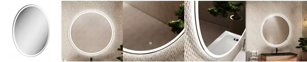 Зеркало «Sancos» Bella Led D 90 с подсветкой Зеркало «Sancos» Bella Led D 90 с подсветкой