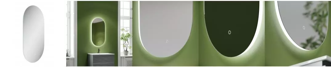 Зеркало «Sancos» Oval Led 105 с подсветкой Зеркало «Sancos» Oval Led 105 с подсветкой