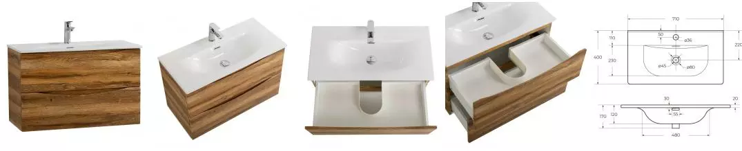 Тумба с раковиной «Belbagno» Marino-cer-mini 70 (BB-8099-3-70 71/40) подвесная Rovere Rustico Тумба с раковиной «Belbagno» Marino-cer-mini 70 (BB-8099-3-70 71/40) подвесная Rovere Rustico
