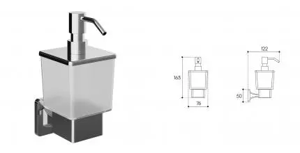 Дозатор для мыла «Aqueduto» Respringo RES0400 на стену хром
