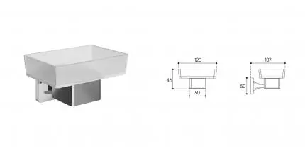 Мыльница «Aqueduto» Respringo RES0300 на стену хром
