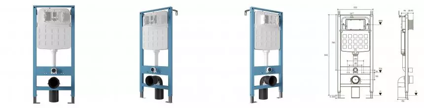 Инсталляция для унитаза «Aqueduto» Tecnica Novo TEC11