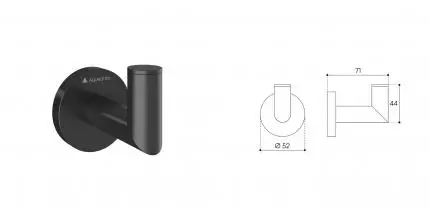 Крючок «Aqueduto» Ponto PON0145 на стену оружейная сталь