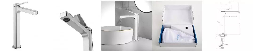 Смеситель для раковины «Belbagno» ALBANO-LMC-CRM-W0 хром