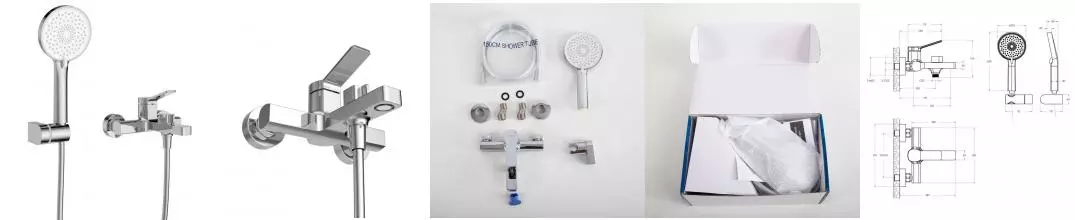 Смеситель для ванны с душем «Belbagno» ALBANO-VASM-CRM хром