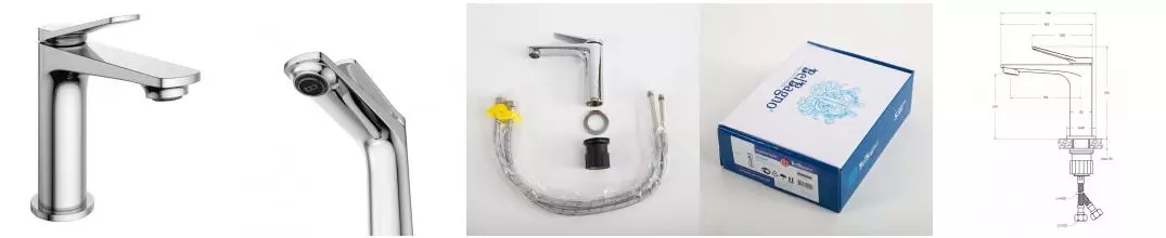 Смеситель для раковины «Belbagno» UNIQUE-LVM-CRM-W0 хром Смеситель для раковины «Belbagno» UNIQUE-LVM-CRM-W0 хром