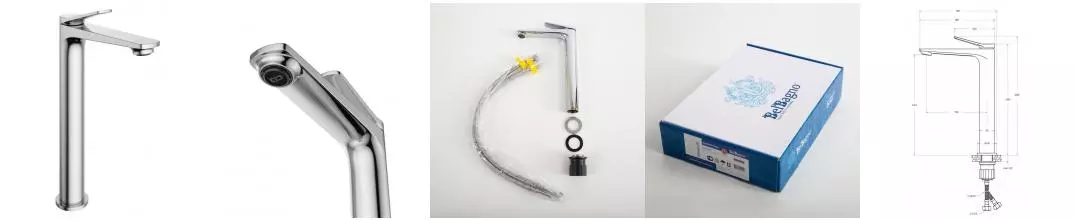 Смеситель для раковины «Belbagno» UNIQUE-LMC-CRM-W0 хром Смеситель для раковины «Belbagno» UNIQUE-LMC-CRM-W0 хром