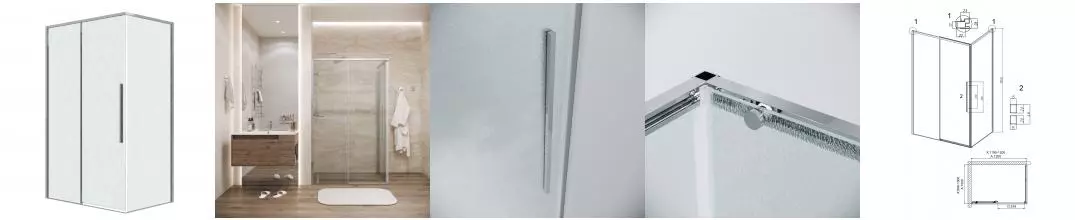 Душевой угол-ограждение «Grossman» Galaxy 120.K33.01.1210.10.02 120/100 шиншилла/хром без поддона левый Душевой угол-ограждение «Grossman» Galaxy 120.K33.01.1210.10.02 120/100 шиншилла/хром без поддона левый