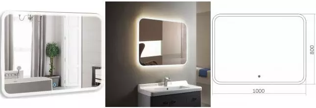Зеркало «Silver Mirrors» Стив 100 с подсветкой Зеркало «Silver Mirrors» Стив 100 с подсветкой