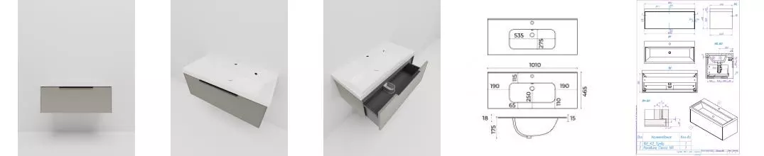 Тумба с раковиной «La Fenice» Simpla 100 (Slim Line 100) подвесная Cappuccino Тумба с раковиной «La Fenice» Simpla 100 (Slim Line 100) подвесная Cappuccino