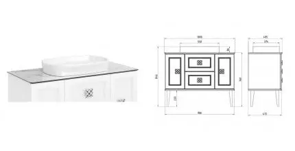 Мебельная столешница «ASB-Woodline» ницца 100 искусственный камень светло-серая