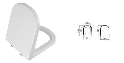 Сиденье для унитаза «Vitra» D-Light 104-003-009 дюропласт с микролифтом белое Сиденье для унитаза «Vitra» D-Light 104-003-009 дюропласт с микролифтом белое