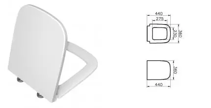Сиденье для унитаза «Vitra» S20 77-003-001 дюропласт белое Сиденье для унитаза «Vitra» S20 77-003-001 дюропласт белое
