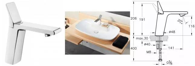 Смеситель для раковины «Vitra» Memoria A42329 хром Смеситель для раковины «Vitra» Memoria A42329 хром