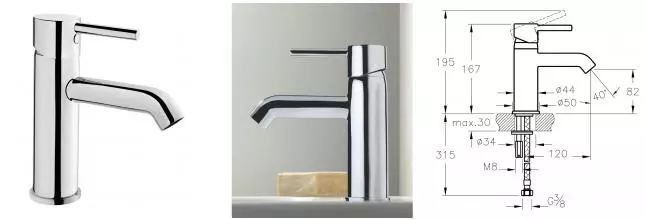 Смеситель для раковины «Vitra» Minimax S A41984EXP хром Смеситель для раковины «Vitra» Minimax S A41984EXP хром