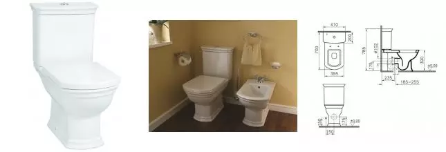 Унитаз компакт «Vitra» Serenada 9722B003-7205 с биде белый с сиденьем дюропласт с микролифтом белый Унитаз компакт «Vitra» Serenada 9722B003-7205 с биде белый с сиденьем дюропласт с микролифтом белый