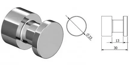 Крючок «Kludi» Vela R 5898405 на стену хром