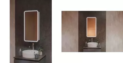Зеркальный шкаф «Silver Mirrors» Фиджи Flip 40 с подсветкой универсальный Зеркальный шкаф «Silver Mirrors» Фиджи Flip 40 с подсветкой универсальный