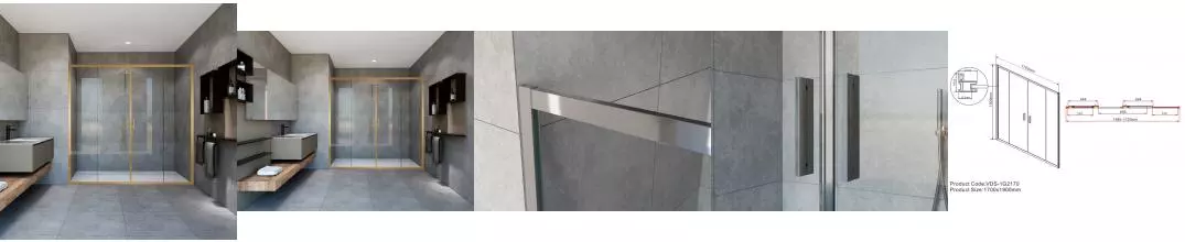 Душевая дверь «Vincea» Garda VDS-1G2170CLG 170/190 прозрачное/брашированное золото Душевая дверь «Vincea» Garda VDS-1G2170CLG 170/190 прозрачное/брашированное золото
