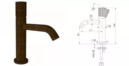 Смеситель для раковины «Remer» Celebrity CEC12BR масляная бронза Смеситель для раковины «Remer» Celebrity CEC12BR масляная бронза