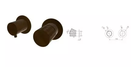 Смеситель для скрытого монтажа «Remer» Celebrity CEC92ZPWBBR бронза масляная Смеситель для скрытого монтажа «Remer» Celebrity CEC92ZPWBBR бронза масляная