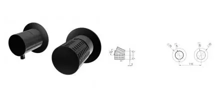 Смеситель для скрытого монтажа «Remer» Celebrity CEC92ZPWBCFP чёрный брашированный хром Смеситель для скрытого монтажа «Remer» Celebrity CEC92ZPWBCFP чёрный брашированный хром