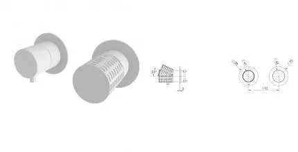 Смеситель для скрытого монтажа «Remer» Celebrity CEC93ZPWBBO белый матовый