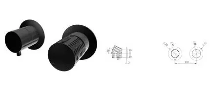 Смеситель для скрытого монтажа «Remer» Celebrity CEC93ZPWBCFP чёрный брашированный хром Смеситель для скрытого монтажа «Remer» Celebrity CEC93ZPWBCFP чёрный брашированный хром