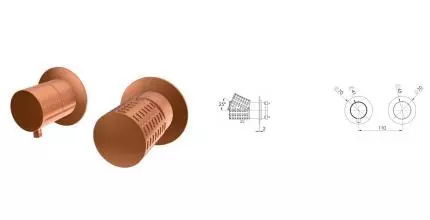 Смеситель для скрытого монтажа «Remer» Celebrity CEC93ZPWBRP медь брашированная Смеситель для скрытого монтажа «Remer» Celebrity CEC93ZPWBRP медь брашированная