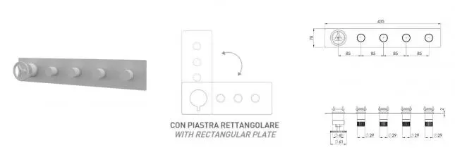 Смеситель для скрытого монтажа «Remer» Chrono CH98D4WBBO белый матовый