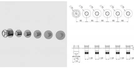 Смеситель для скрытого монтажа «Remer» Chrono CH98D5PWB хром