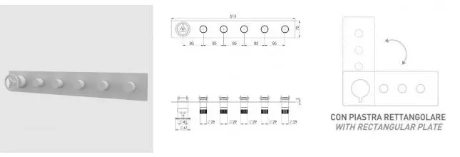 Смеситель для скрытого монтажа «Remer» Chrono CH98D5WBBO белый матовый