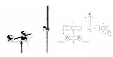 Смеситель для скрытого монтажа «Remer» Metrica MC38 хром