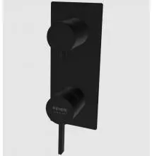 Смеситель для скрытого монтажа «Remer» Metrica MC92WBNO чёрный матовый