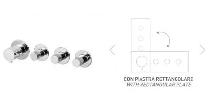 Смеситель для скрытого монтажа «Remer» X-style N98D3PWB хром
