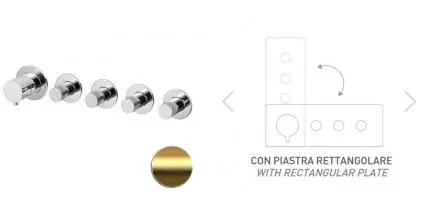 Смеситель для скрытого монтажа «Remer» X-style N98D4PWB хром