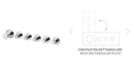 Смеситель для скрытого монтажа «Remer» X-style N98D5PWB хром