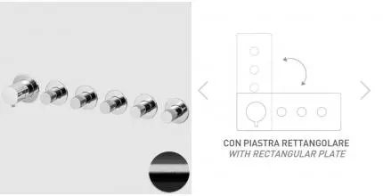 Смеситель для скрытого монтажа «Remer» X-style N98D5PWBCFP чёрный брашированный